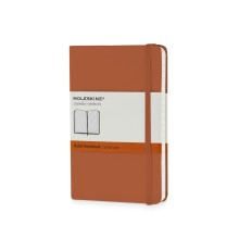 Записная книжка Moleskine Classic (в линейку) в твердой обложке, Pocket (9x14см), оранжевый коралл