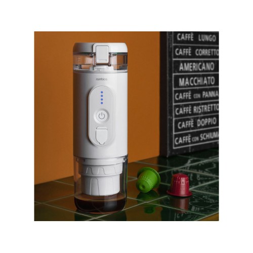 Купить Портативная кофемашина Rombica Barista 2 White с нанесением логотипа Купить Портативная кофемашина Rombica Barista 2 White с нанесением логотипа