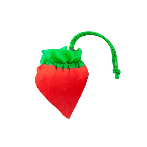 Купить Складная сумка для покупок FOCHA, клубника, красный с нанесением логотипа