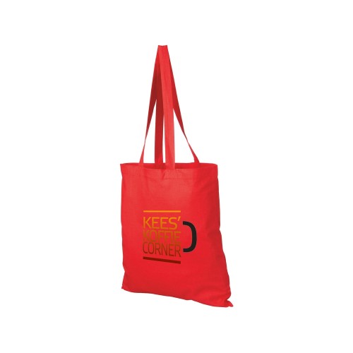 Купить Сумка хлопковая Carolina, красный с нанесением логотипа