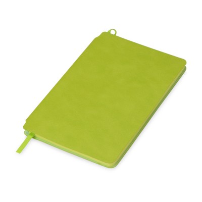 Купить Блокнот Notepeno 130x205 мм с тонированными линованными страницами, зеленое яблоко с нанесением