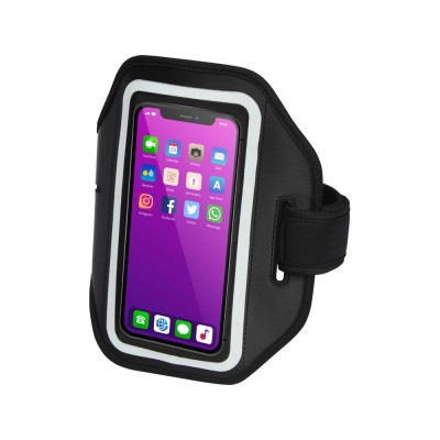 Купить Браслет Haile для смартфона с отображением дисплея и прозрачным чехлом, черный с нанесением логотипа