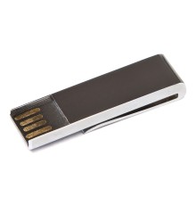 USB-флешка на 64 ГБ в виде зажима для купюр, серебро