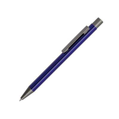 Купить Ручка шариковая металлическая Straight, синий с нанесением