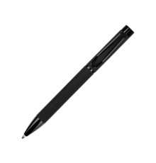 Металлическая шариковая ручка Black Lama, софт-тач, черный