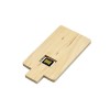 Купить Флешка в виде деревянной карточки с выдвижным механизмом, 8 Гб, натуральный с нанесением логотипа
