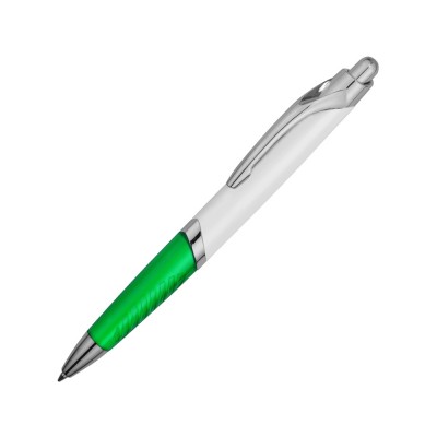 Купить Ручка шариковая Призма, белый/зеленый с нанесением