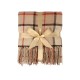 Купить Плед акриловый в клетку Tartan, бежевый с нанесением логотипа