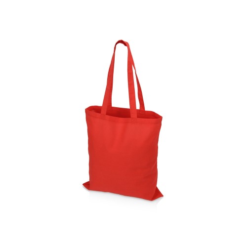 Купить Сумка для шопинга Carryme 140 хлопковая, 140 г/м2, красный с нанесением логотипа