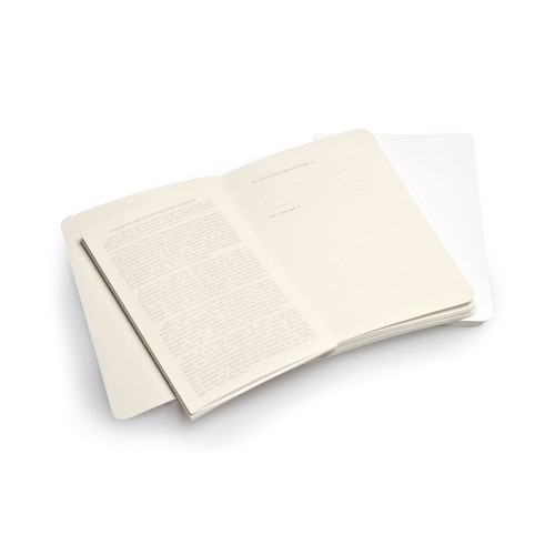 Купить Записная книжка Moleskine Volant (в линейку, 2 шт.), Pocket (9х14см), белый с нанесением логотипа