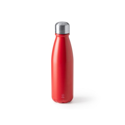 Купить Бутылка KISKO из переработанного алюминия, 550 мл, красный с нанесением логотипа
