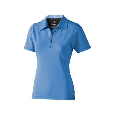 Купить Рубашка поло Markham женская, голубой/антрацит с нанесением