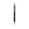 Купить Ручка металлическая шариковая Legend Mirror Gum софт-тач с цветным слоем, черный / красный с нанесением логотипа