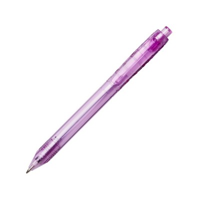 Купить Ручка шариковая Vancouver, пурпурный прозрачный с нанесением логотипа