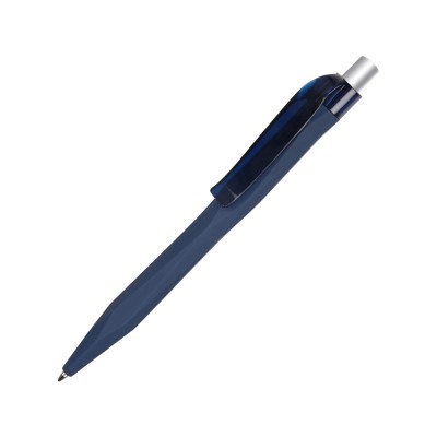 Купить Ручка шариковая QS 20 PRT Z софт-тач, синий/серебристый с нанесением