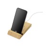 Купить Беспроводное зарядное устройство из бамбука Jetty, 10 Вт, натуральный с нанесением логотипа