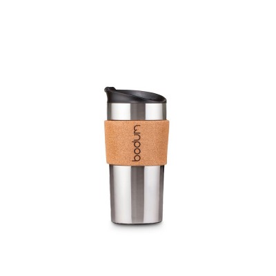 Купить TRAVEL MUG CORK. Travel mug 350ml, натуральный с нанесением логотипа