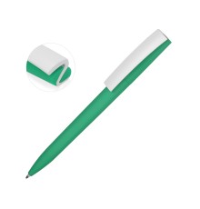 Ручка пластиковая soft-touch шариковая Zorro, мятный//белый