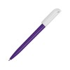 Купить Ручка пластиковая шариковая Миллениум Color BRL, фиолетовый/белый с нанесением логотипа