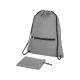 Купить Складной рюкзак со шнурком Hoss, heather medium grey с нанесением логотипа