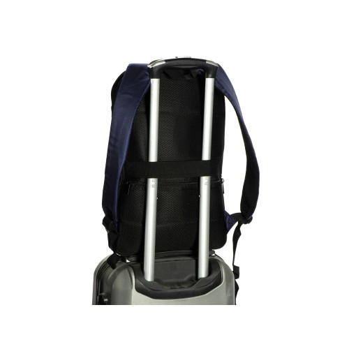 Купить Расширяющийся рюкзак Slimbag для ноутбука 15,6, синий с нанесением логотипа