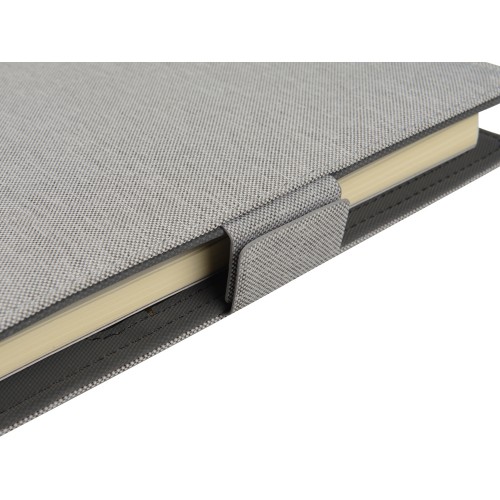 Купить Органайзер с беспроводной зарядкой 5000 mAh Powernote, светло-серый (P) с нанесением логотипа