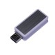 Купить USB-флешка промо на 16 Гб прямоугольной формы, выдвижной механизм, белый с нанесением логотипа