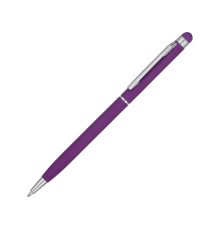 Ручка-стилус шариковая Jucy Soft с покрытием soft touch, фиолетовый (Р)