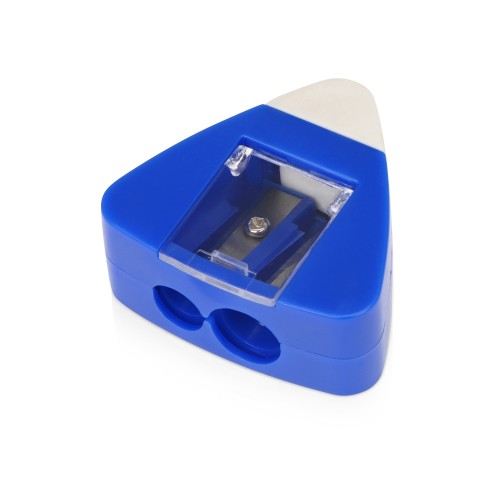 Купить Точилка с ластиком Easy duo, синий с нанесением логотипа