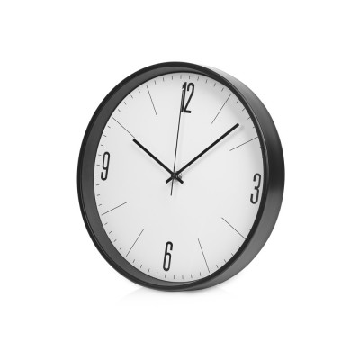 Купить Алюминиевые настенные часы, диаметр 30,5 см Zen, черный с нанесением логотипа