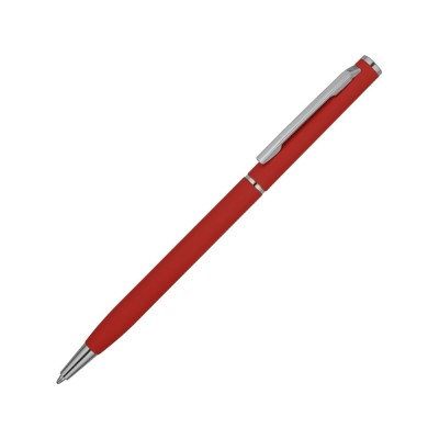 Купить Ручка металлическая шариковая Атриум с покрытием софт-тач, красный с нанесением
