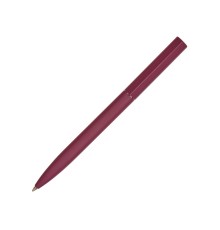 Шариковая металлическая ручка Minimalist софт-тач, бургунди