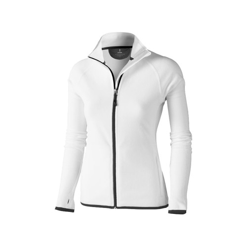 Купить Куртка флисовая Brossard женская, белый с нанесением логотипа