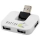 Купить USB Hub Gaia на 4 порта, белый с нанесением логотипа
