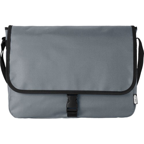 Купить Omaha, сумка через плечо из переработанного PET-пластика, серый с нанесением логотипа