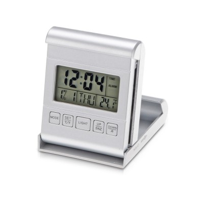Купить Часы складные с датой и термометром с нанесением