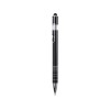 Купить Ручка-стилус металлическая шариковая BORNEO, черный с нанесением логотипа