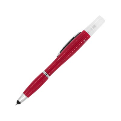 Купить Ручка-стилус шариковая FARBER с распылителем, красный с нанесением логотипа