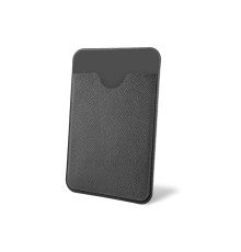 Чехол-картхолдер Favor на клеевой основе на телефон для пластиковых карт и и карт доступа, серый