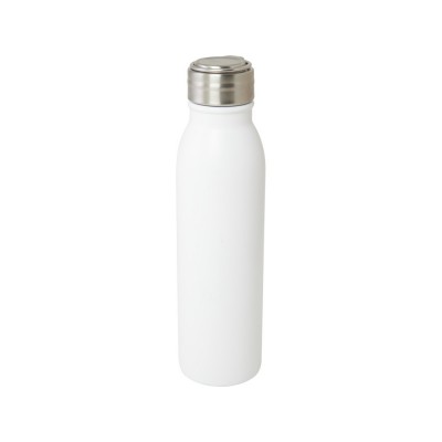 Купить Бутылка для воды Harper из нержавеющей стали, с металлической петлей, 700 мл - Белый с нанесением логотипа