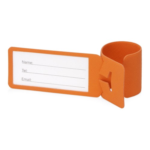 Купить Багажная бирка Favor, оранжевый с нанесением логотипа