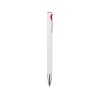 Купить Ручка шариковая Локи, белый/красный с нанесением логотипа