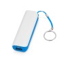 Купить Портативное зарядное устройство (power bank) Basis, 2000 mAh, белый/светло-голубой с нанесением логотипа
