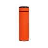 Купить Термос Confident с покрытием soft-touch 420мл, оранжевый с нанесением логотипа