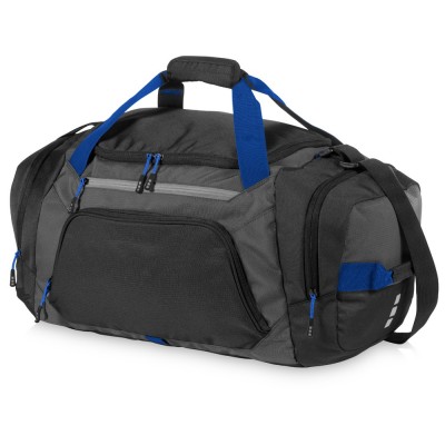 Купить Спортивная сумка Milton, черный/темно-серый/ярко-синий с нанесением