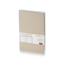 Ежедневник А5 недатированный Megapolis Velvet Flex, бежевый