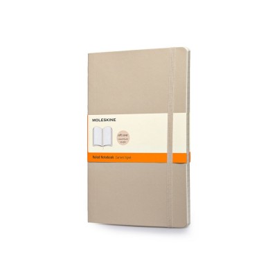 Купить Записная книжка Moleskine Classic Soft (в линейку), Large (13х21см), бежевый с нанесением