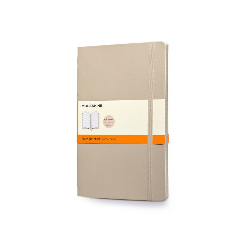 Купить Записная книжка Moleskine Classic Soft (в линейку), Large (13х21см), бежевый с нанесением логотипа