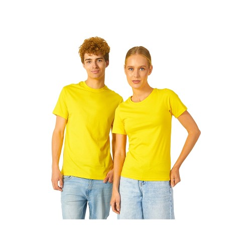 Купить Футболка Heavy Super Club с боковыми швами, мужская, желтый с нанесением логотипа