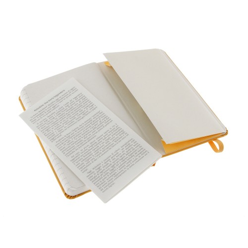 Купить Записная книжка Moleskine Classic (в линейку) в твердой обложке, Pocket (9x14см), оранжевый с нанесением логотипа